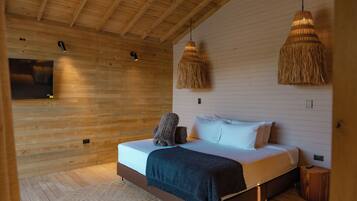 Alpehytte – superior, balkong, utsikt mot innsjø