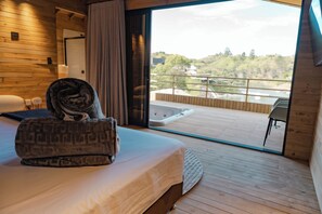 Chalet superior, balcón, vistas al lago