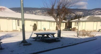 Kitchenette with in room modem hardwired internet.