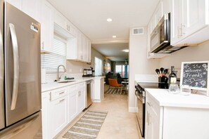 Fridge, microwave, oven, stovetop - Waterfront Retreat 2BR 2BA (Clearwater)