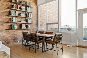 Dining - Luxury 2BD Loft | Next to Ball Arena | 30+Day (Denver)