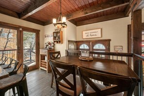Basic House, Balcony, Mountain View | Dining - Black Bear Lodge at Moonridge (Big Bear Lake)