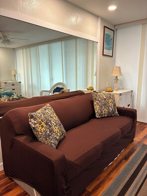 Living area - Amazing condo in beautiful Kailua-Kona!
Ocean-Front, right on the water's edge. (Kailua-Kona)
