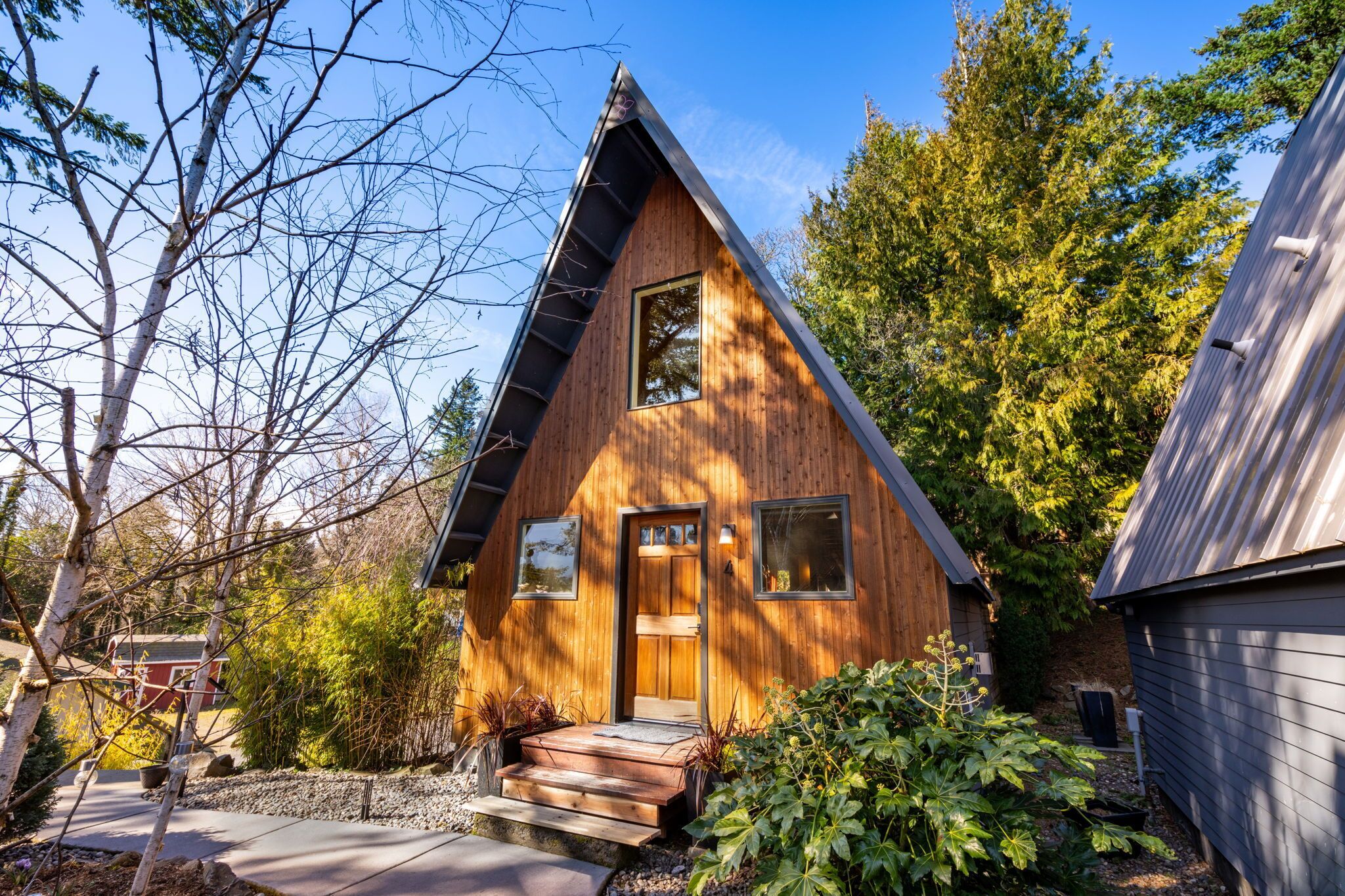 Luxury-Ferienhütte, eigenes Bad, Gartenblick | Außenbereich