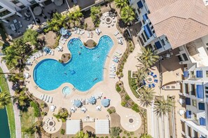 A heated pool - The Cays at Ocotillo | Luxury Condo | Resort Pool (Chandler)