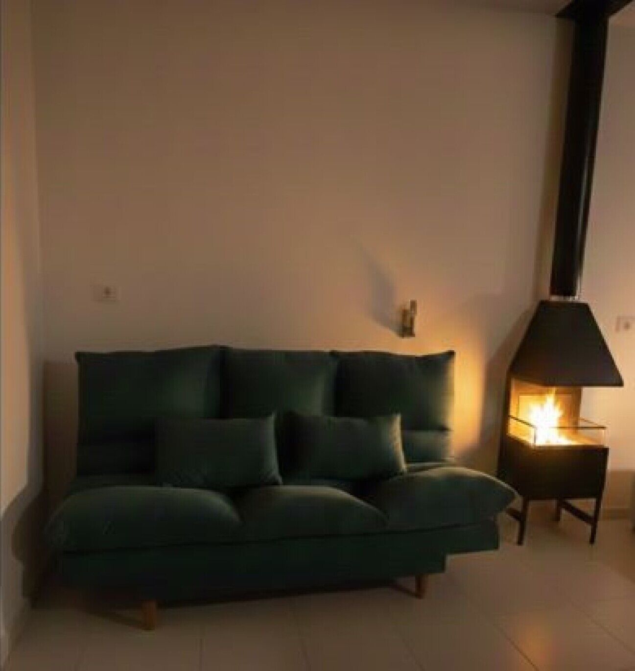 Cabane Deluxe, 1 grand lit et 1 canapé-lit, non-fumeur, vue partielle sur le lac | Intérieur