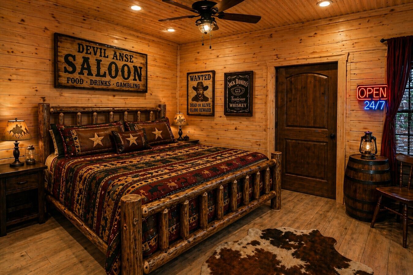 4 bedrooms, desk, WiFi, bed sheets