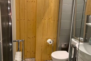 Shower, hair dryer, towels, soap - Cozy 1-bedroom apartment in center of Ptuj (Ptuj)