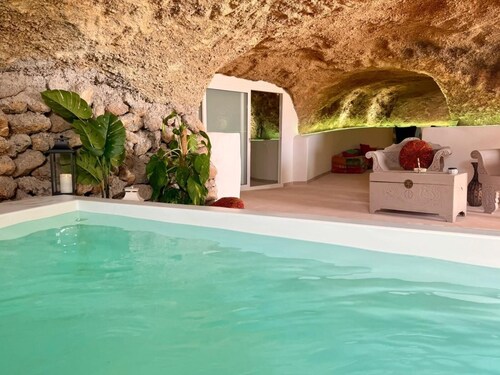 Stunning Cave House with Heated Pool and Sea Views