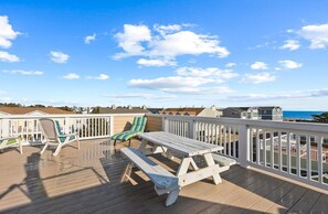 House, Multiple Beds, Hot Tub, Ocean View (CLAYTON STREET 16A) | Outdoor dining - Clayton Street 16A (Dewey Beach)