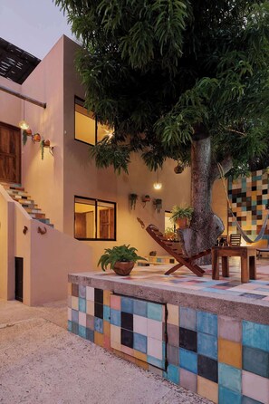 Terrace/patio - Comfortable Apartment with Pool & Outdoor Oasis (Puerto Escondido)