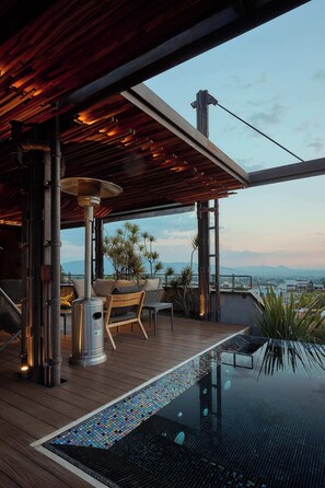 Terrace/patio - Modern Design Apartment w/ Stunning Mountain Views (Oaxaca de Juárez)