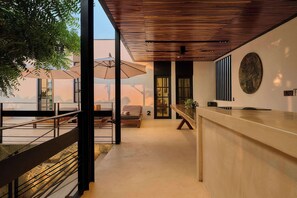 Terrace/patio - Oceanview King Suite w/ Soaking Tub & Rooftop Terrace (Puerto Escondido)