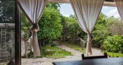 Cuch Balam Private Estate with 3 Bedrooms, 2 Hectares of Garden, Pool and Cenote