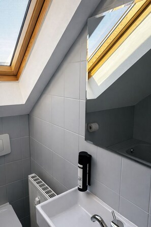 Lägenhet Economy - utsikt mot innergården | Badrum