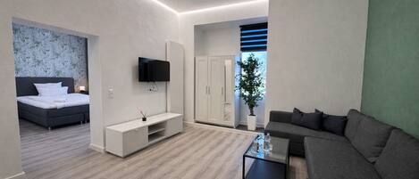 Family Apartment, 2 Bedrooms, Kitchenette | Living area