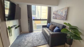 Comfort appartement, uitzicht op binnenplaats | Woonruimte