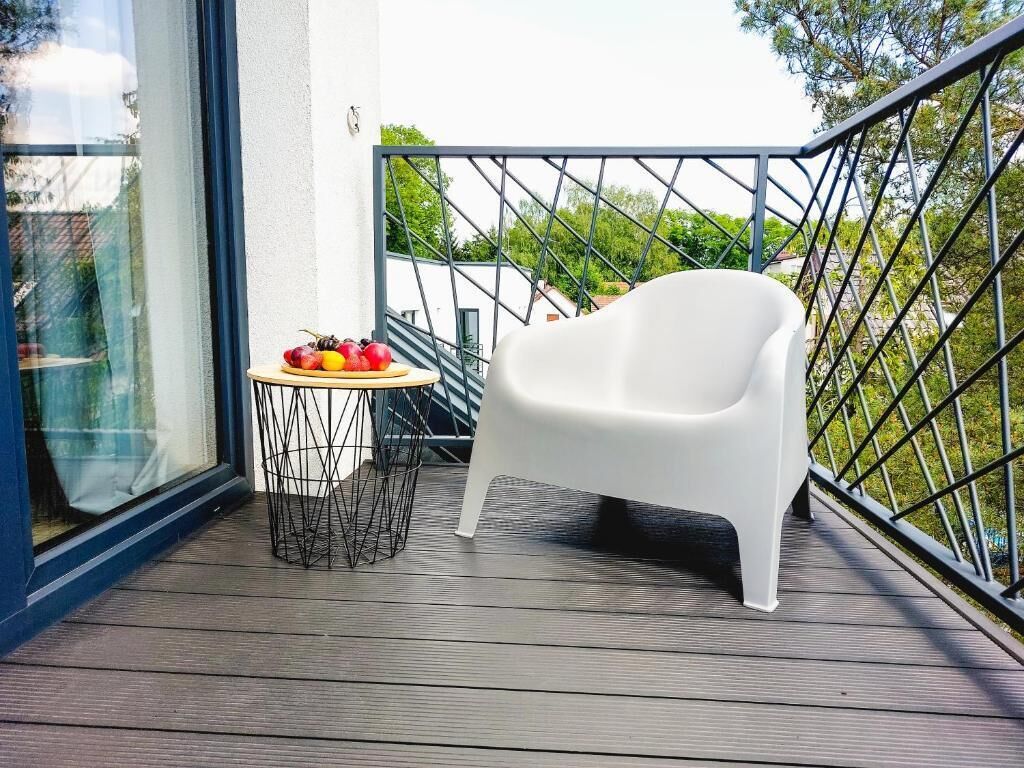 Apartemen Keluarga, balkon, pemandangan kebun | Halaman properti