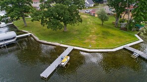 Aerial view - Weller Island Retreat on Lamoka (Bradford)