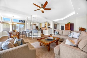 Living area - Kapalua Ridge Villas | Ocean Views, Grass Lawn | 3 Free Cars | KBM Resorts | Ocean Views, Grass Lawn | 3 Units, 4 Bedrooms | KRV ML-3692 (Lahaina)