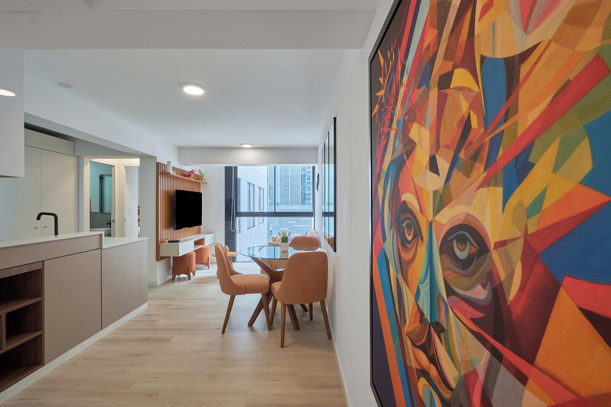 Apartment, 1 Queen Bed with Sofa bed, Kitchen | Living area