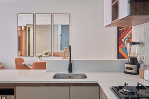 Apartment, 1 Katil Ratu (Queen) dengan Katil Sofa, Kitchen | Dapur peribadi