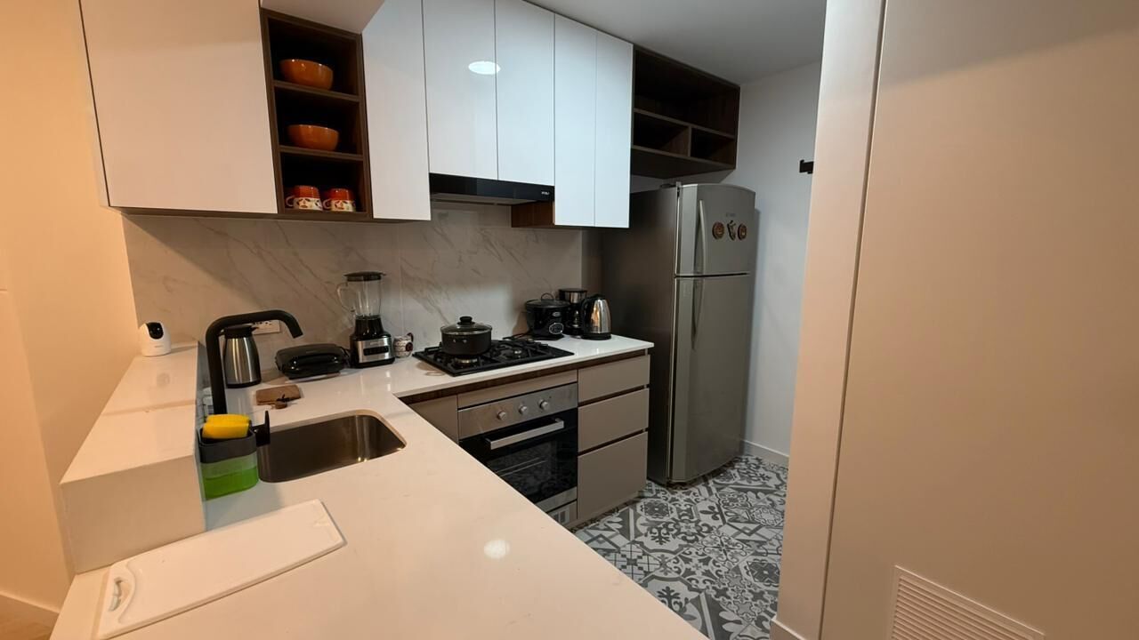 Apartment, 1 Queen-Bett und Schlafsofa, Küche | Eigene Küche