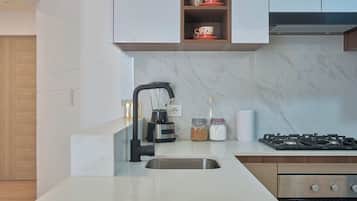 Appartement, 1 queensize bed met slaapbank, keuken | Privékeuken