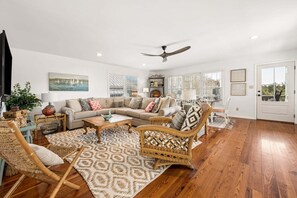 Living area - Coastal Comfort, Beach Access Across Street, Step Away from Creek (Pawleys Island)