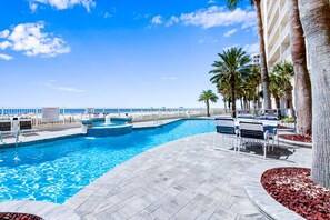 Indoor pool - Admirals Quarters 204 | Beachfront Views | Indoor & Outdoor Pools | My Beach Getaways (Orange Beach)
