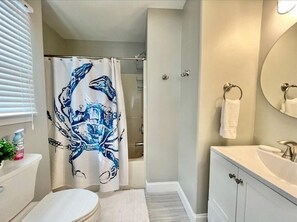 Bathroom - Coastal Comfort on Plymouth Place, Elevated 1st Floor Retreat Near Beach & Boardwalk (Ocean City)