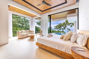 10 bedrooms, iron/ironing board, free WiFi, bed sheets - Ocean View Rainforest Mansion | 10BR, Chef, Cinema & Pools — close to Manuel Antonio National Park (Manuel Antonio)