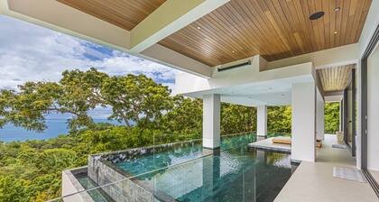 Ocean View Rainforest Mansion | 10BR, Chef, Cinema & Pools — close to Manuel Antonio National Park