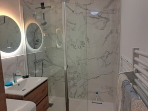 Bathroom - Apartment with exceptional sea view - 4 guests (Fort-Mahon-Plage)