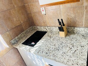 Private kitchen - Lovely 1-bedroom Super Studio with AC in charming Ocho Rios's, Jamaica St Ann. (Ocho Rios)