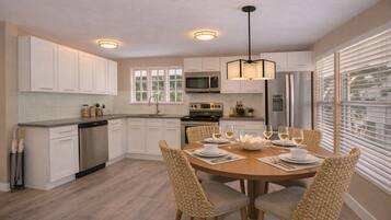 Microwave, oven, stovetop, dishwasher