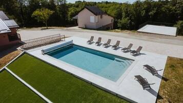 A heated pool