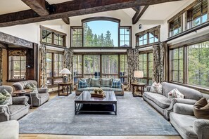TV, fireplace, stereo, offices - NEW Chalet du Soleil - The Sun at Shock Hill. 3.5 Acres in the Best Land in Breck (Breckenridge)