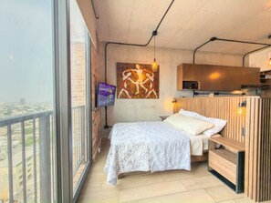 1 bedroom, desk, iron/ironing board, WiFi - Suite céntrica con Piscina, Gym y Cowork (Monterrey)