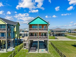 Exterior - Crystal Beach 3BR Oasis with Hot Tub and Fire Pit | Sleeps 8 (Crystal Beach)