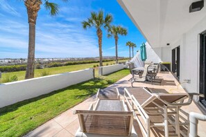 Outdoor dining - Aegean 119 ocean views near beach (Destin)