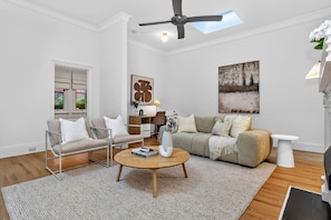 Living area - Heritage Stone Cottage | East End, Study, Mezzanine (Adelaide)