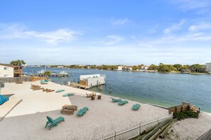 Terrace/patio - New! Bayfront Condo w/ 2 Balconies, Loft & Pool – Walk to Beach (Fort Walton Beach)