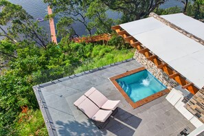 Outdoor pool - NEW! Oceanfront Casita w/ Private Plunge Pool, Reef Snorkeling off Dock (Punta Blanca)