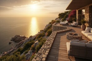 Terrace/patio - 15th Century Timeless Adriatic Ocean View Estate Meticulously Restored (Lopud)