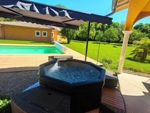 A heated pool