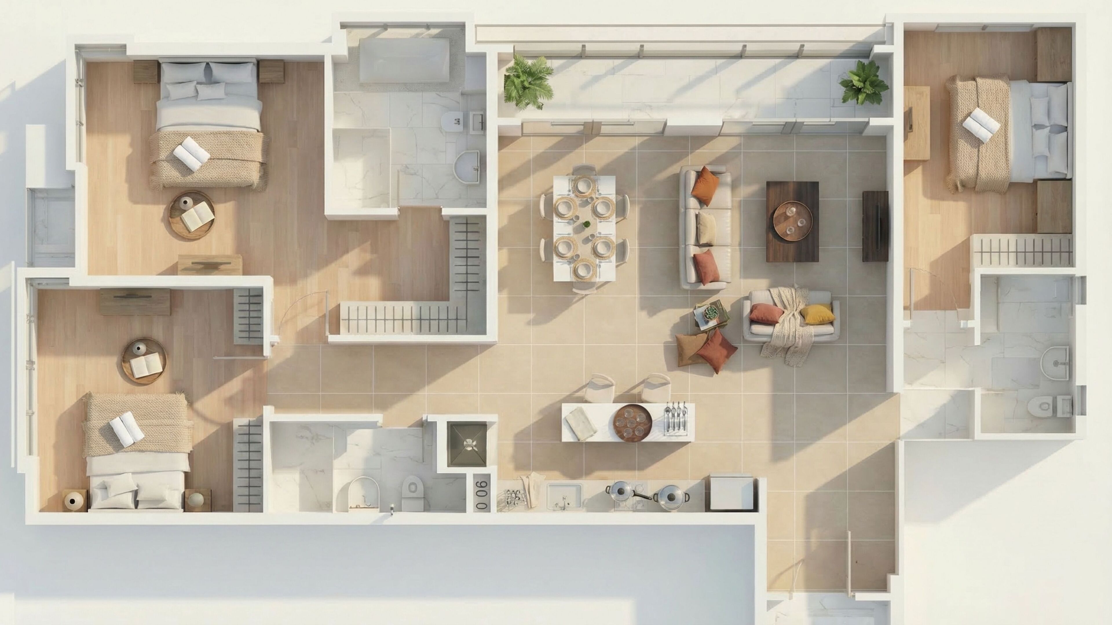 Appartement Supérieur, 3 chambres