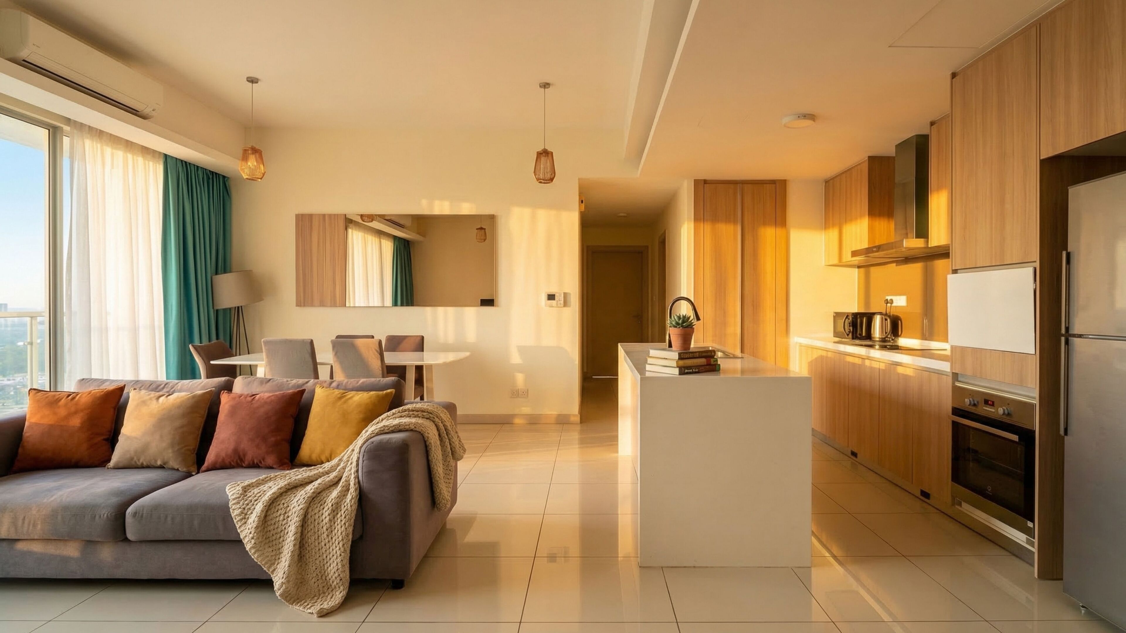 Superior Apartment, 3 Bedrooms | Living area