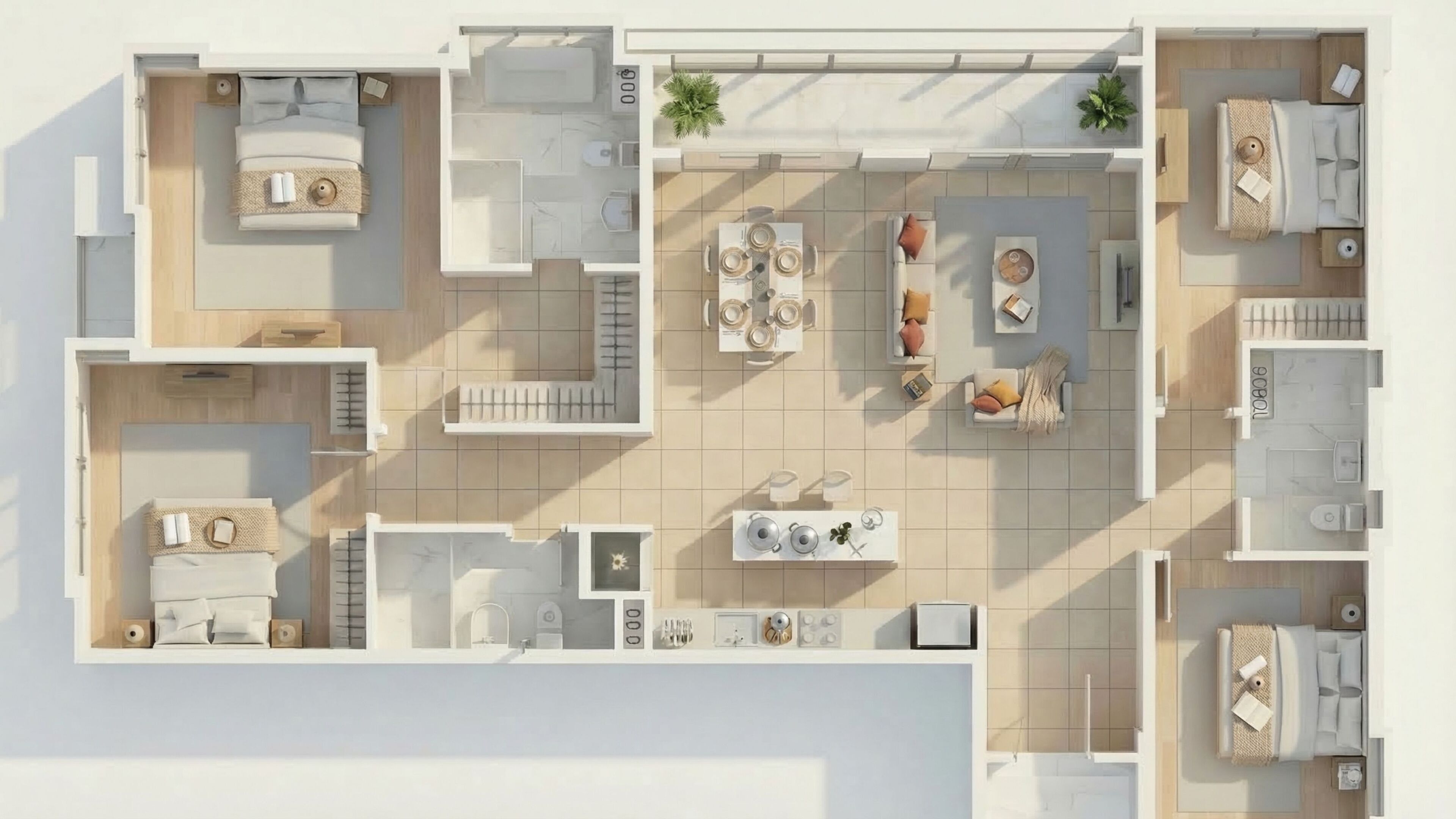 Appartement Supérieur, 4 chambres