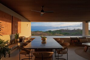 Outdoor dining - Condo Cuenco at Surf Residences Punta Mita (Punta Mita)